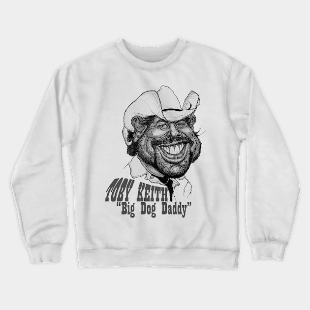 caricature toby keith Crewneck Sweatshirt by ILLUSTRATION FRIEND